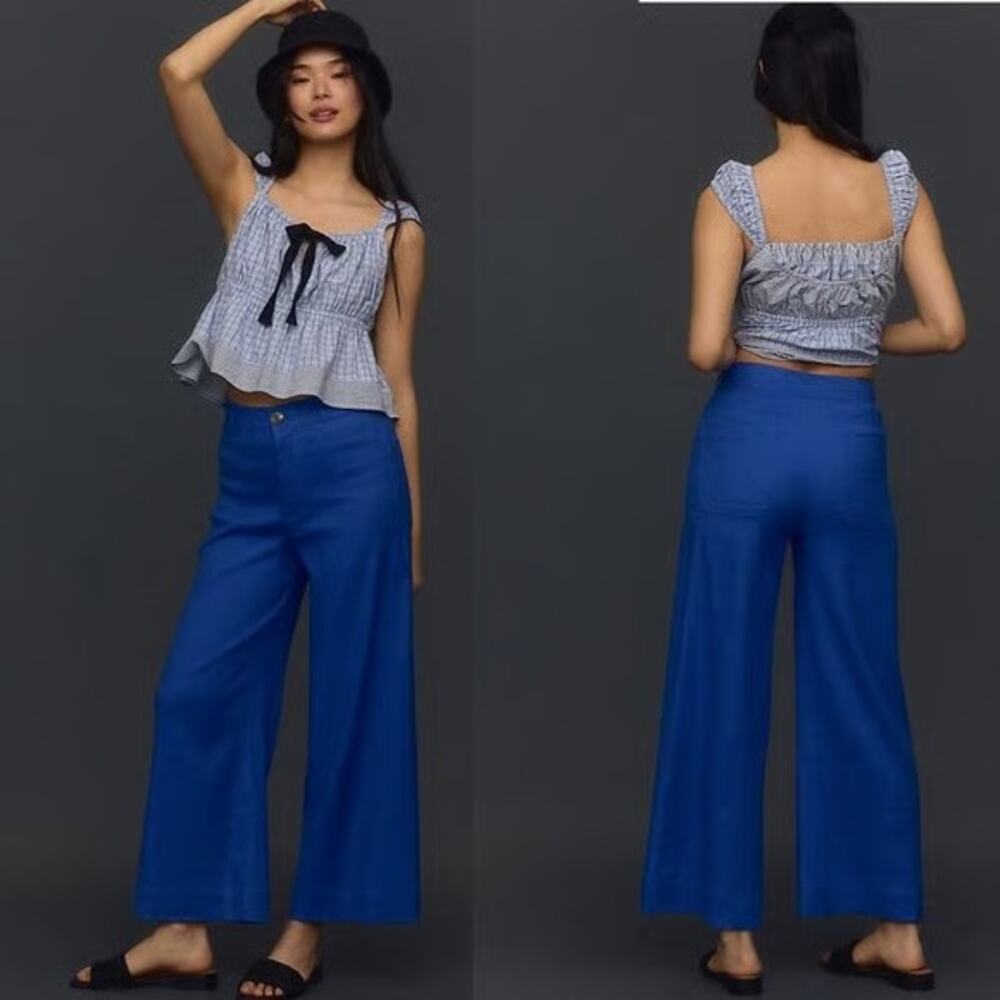 NWT - Maeve Blue Wide Leg Pants